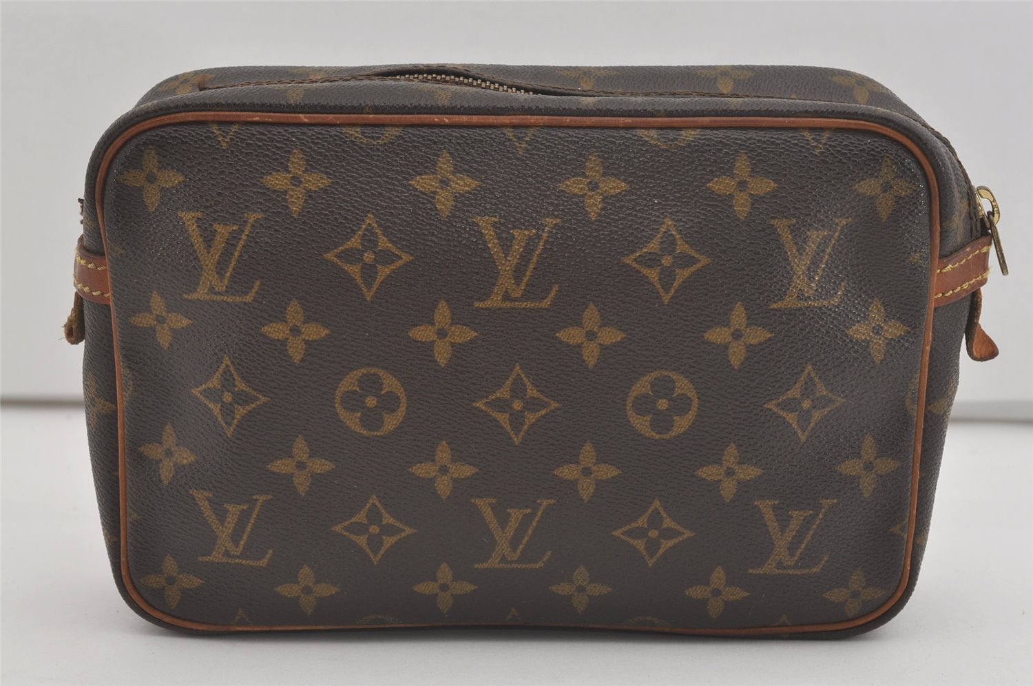 Authentic Louis Vuitton Monogram Compiegne 23 Clutch Hand Bag M51847 LV 6890I