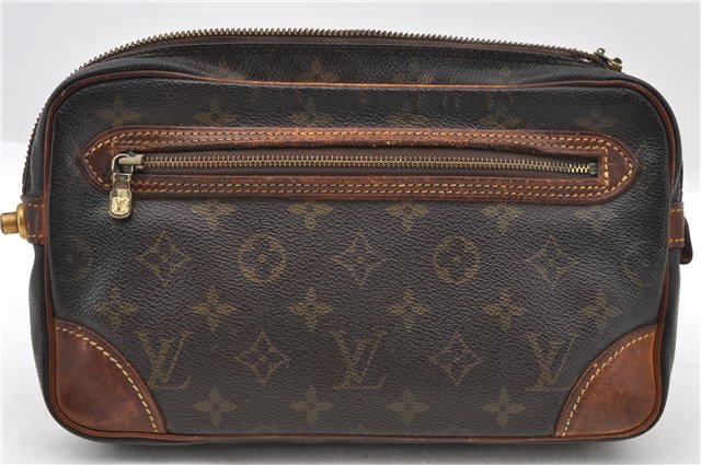 LOUIS VUITTON Monogram Marly Dragonne GM Clutch Hand Bag M51825 LV Junk 6891C