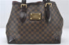 Authentic Louis Vuitton Damier Hampstead MM Shoulder Tote Bag N51204 LV 6891E