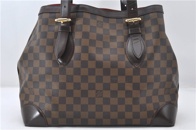 Authentic Louis Vuitton Damier Hampstead MM Shoulder Tote Bag N51204 LV 6891E