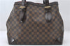 Authentic Louis Vuitton Damier Hampstead MM Shoulder Tote Bag N51204 LV 6891E