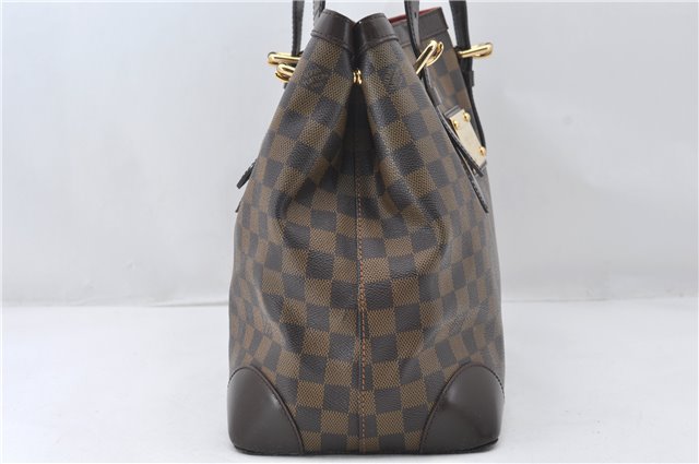 Authentic Louis Vuitton Damier Hampstead MM Shoulder Tote Bag N51204 LV 6891E