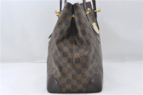Authentic Louis Vuitton Damier Hampstead MM Shoulder Tote Bag N51204 LV 6891E