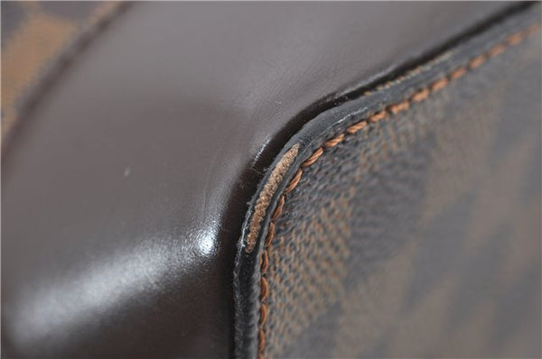 Authentic Louis Vuitton Damier Hampstead MM Shoulder Tote Bag N51204 LV 6891E