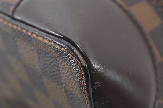 Authentic Louis Vuitton Damier Hampstead MM Shoulder Tote Bag N51204 LV 6891E