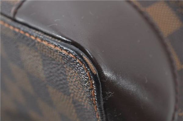 Authentic Louis Vuitton Damier Hampstead MM Shoulder Tote Bag N51204 LV 6891E