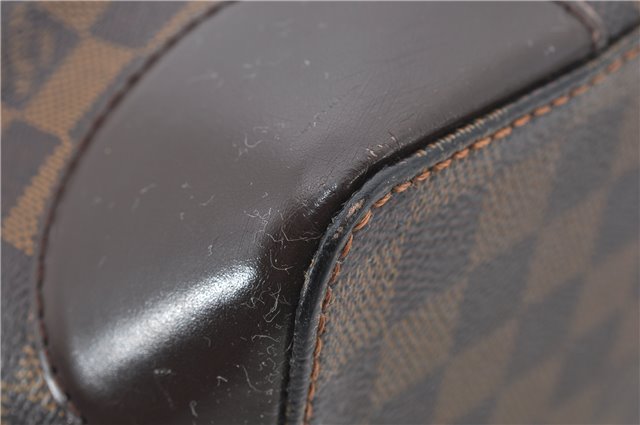 Authentic Louis Vuitton Damier Hampstead MM Shoulder Tote Bag N51204 LV 6891E