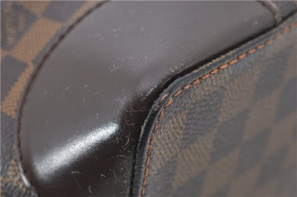 Authentic Louis Vuitton Damier Hampstead MM Shoulder Tote Bag N51204 LV 6891E