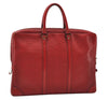 Authentic Louis Vuitton Epi Porte Documents Voyage Briefcase Red M54477 LV 6891I