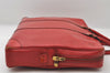 Authentic Louis Vuitton Epi Porte Documents Voyage Briefcase Red M54477 LV 6891I