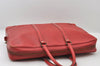 Authentic Louis Vuitton Epi Porte Documents Voyage Briefcase Red M54477 LV 6891I