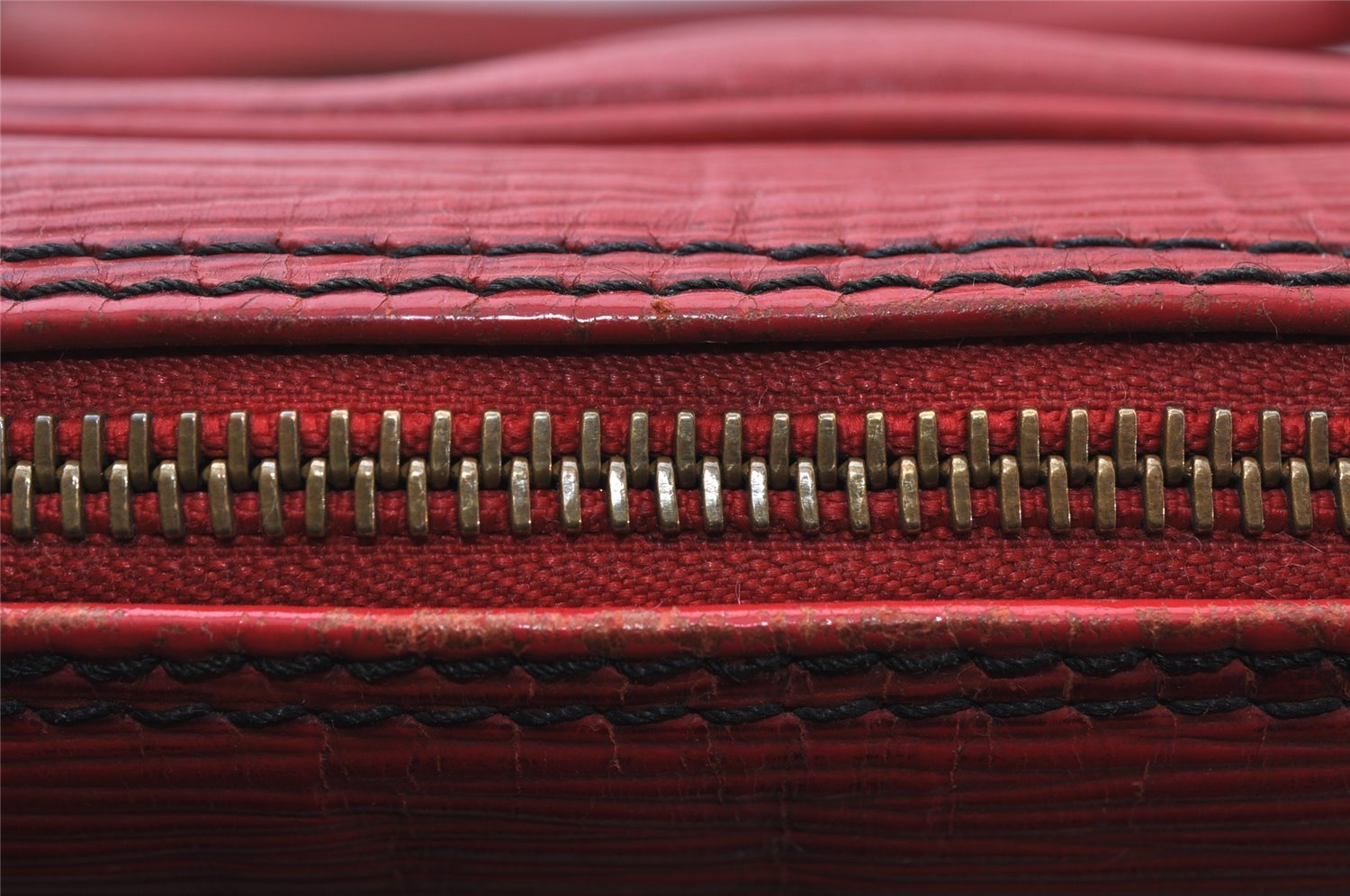 Authentic Louis Vuitton Epi Porte Documents Voyage Briefcase Red M54477 LV 6891I