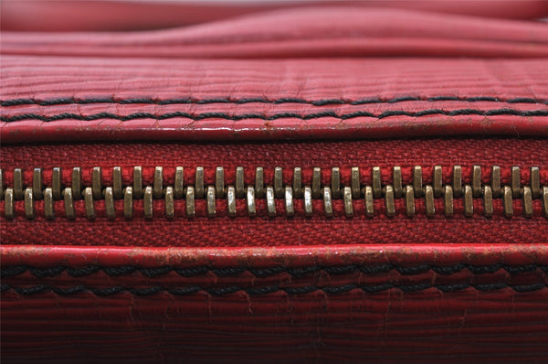 Authentic Louis Vuitton Epi Porte Documents Voyage Briefcase Red M54477 LV 6891I