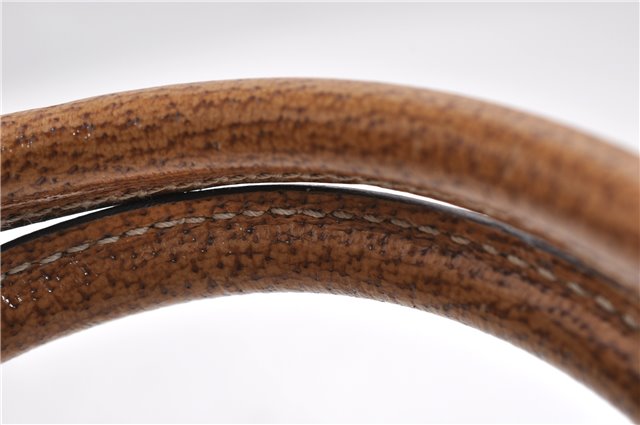 Authentic GUCCI Hand Boston Bag Purse GG Canvas Leather 113009 Beige 6892E