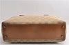 Authentic GUCCI Hand Boston Bag Purse GG Canvas Leather 113009 Beige 6892E