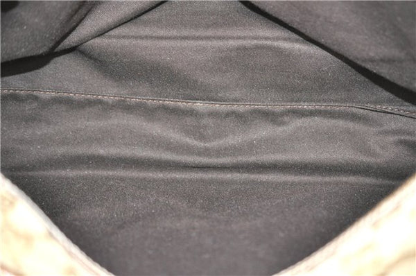 Authentic GUCCI Hand Boston Bag Purse GG Canvas Leather 113009 Beige 6892E