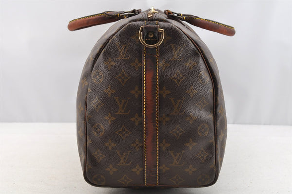 Authentic Louis Vuitton Monogram Keepall Bandouliere 45 M41418 Boston Bag 6893I