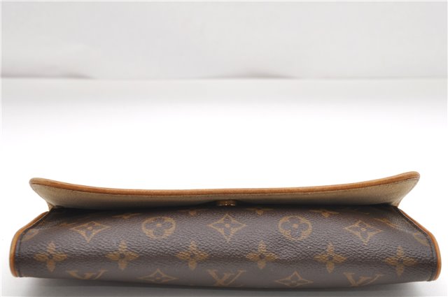 Authentic Louis Vuitton Monogram Pochette Twin GM Shoulder Bag M51852 LV 6894D