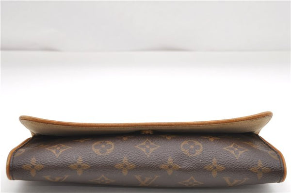 Authentic Louis Vuitton Monogram Pochette Twin GM Shoulder Bag M51852 LV 6894D