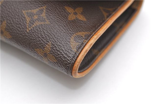 Authentic Louis Vuitton Monogram Pochette Twin GM Shoulder Bag M51852 LV 6894D