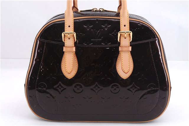 Auth Louis Vuitton Vernis Summit Drive Shoulder Hand Bag M93516 Purple 6896E