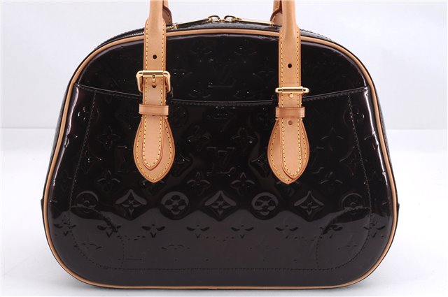 Auth Louis Vuitton Vernis Summit Drive Shoulder Hand Bag M93516 Purple 6896E