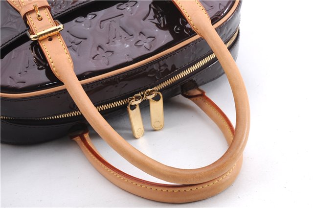 Auth Louis Vuitton Vernis Summit Drive Shoulder Hand Bag M93516 Purple 6896E