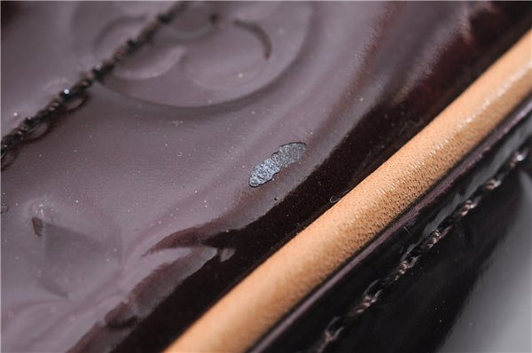 Auth Louis Vuitton Vernis Summit Drive Shoulder Hand Bag M93516 Purple 6896E