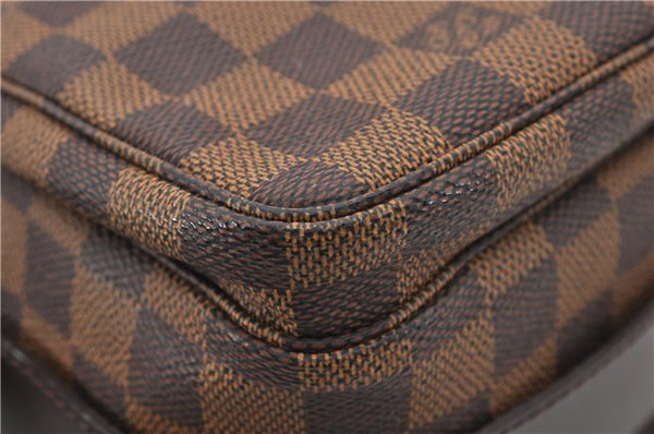 Authentic Louis Vuitton Damier Naviglio Shoulder Cross Body Bag N45255 LV 6897E