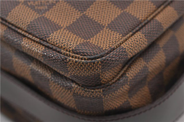 Authentic Louis Vuitton Damier Naviglio Shoulder Cross Body Bag N45255 LV 6897E