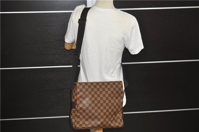 Authentic Louis Vuitton Damier Naviglio Shoulder Cross Body Bag N45255 LV 6897E