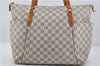 Authentic Louis Vuitton Damier Azur Totally MM Tote Bag N51262 LV 6899E