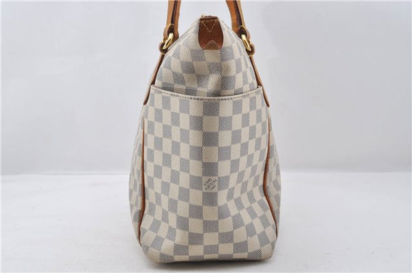 Authentic Louis Vuitton Damier Azur Totally MM Tote Bag N51262 LV 6899E