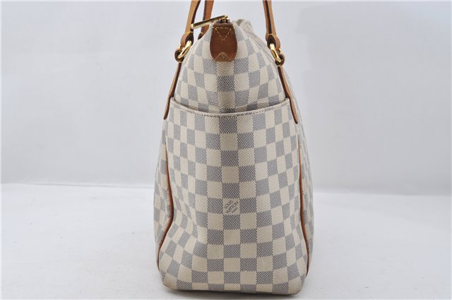 Authentic Louis Vuitton Damier Azur Totally MM Tote Bag N51262 LV 6899E