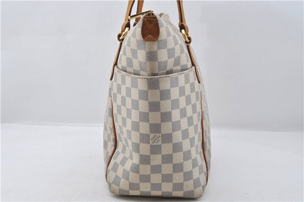 Authentic Louis Vuitton Damier Azur Totally MM Tote Bag N51262 LV 6899E