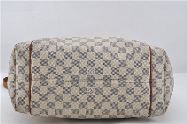 Authentic Louis Vuitton Damier Azur Totally MM Tote Bag N51262 LV 6899E