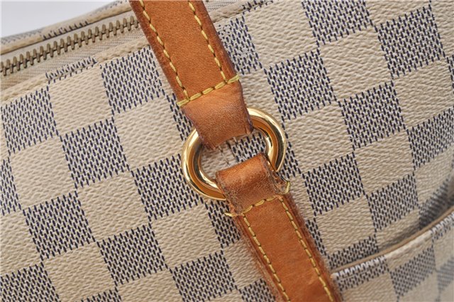 Authentic Louis Vuitton Damier Azur Totally MM Tote Bag N51262 LV 6899E