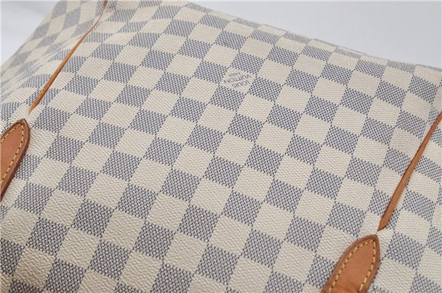 Authentic Louis Vuitton Damier Azur Totally MM Tote Bag N51262 LV 6899E