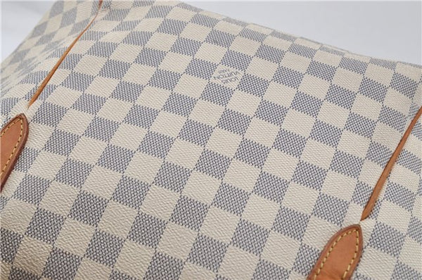 Authentic Louis Vuitton Damier Azur Totally MM Tote Bag N51262 LV 6899E