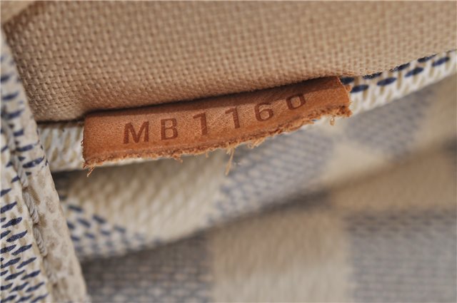 Authentic Louis Vuitton Damier Azur Totally MM Tote Bag N51262 LV 6899E