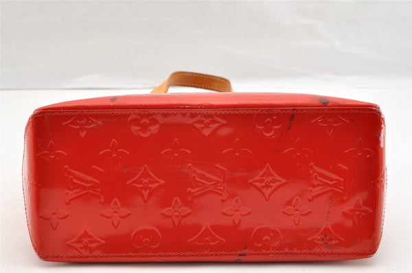 Authentic Louis Vuitton Vernis Reade PM Hand Bag Red M91088 LV 6899I