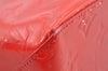 Authentic Louis Vuitton Vernis Reade PM Hand Bag Red M91088 LV 6899I