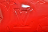 Authentic Louis Vuitton Vernis Reade PM Hand Bag Red M91088 LV 6899I