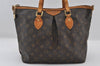Authentic Louis Vuitton Monogram Palermo PM Shoulder Tote Bag M40145 LV 6900I