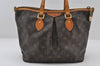 Authentic Louis Vuitton Monogram Palermo PM Shoulder Tote Bag M40145 LV 6900I