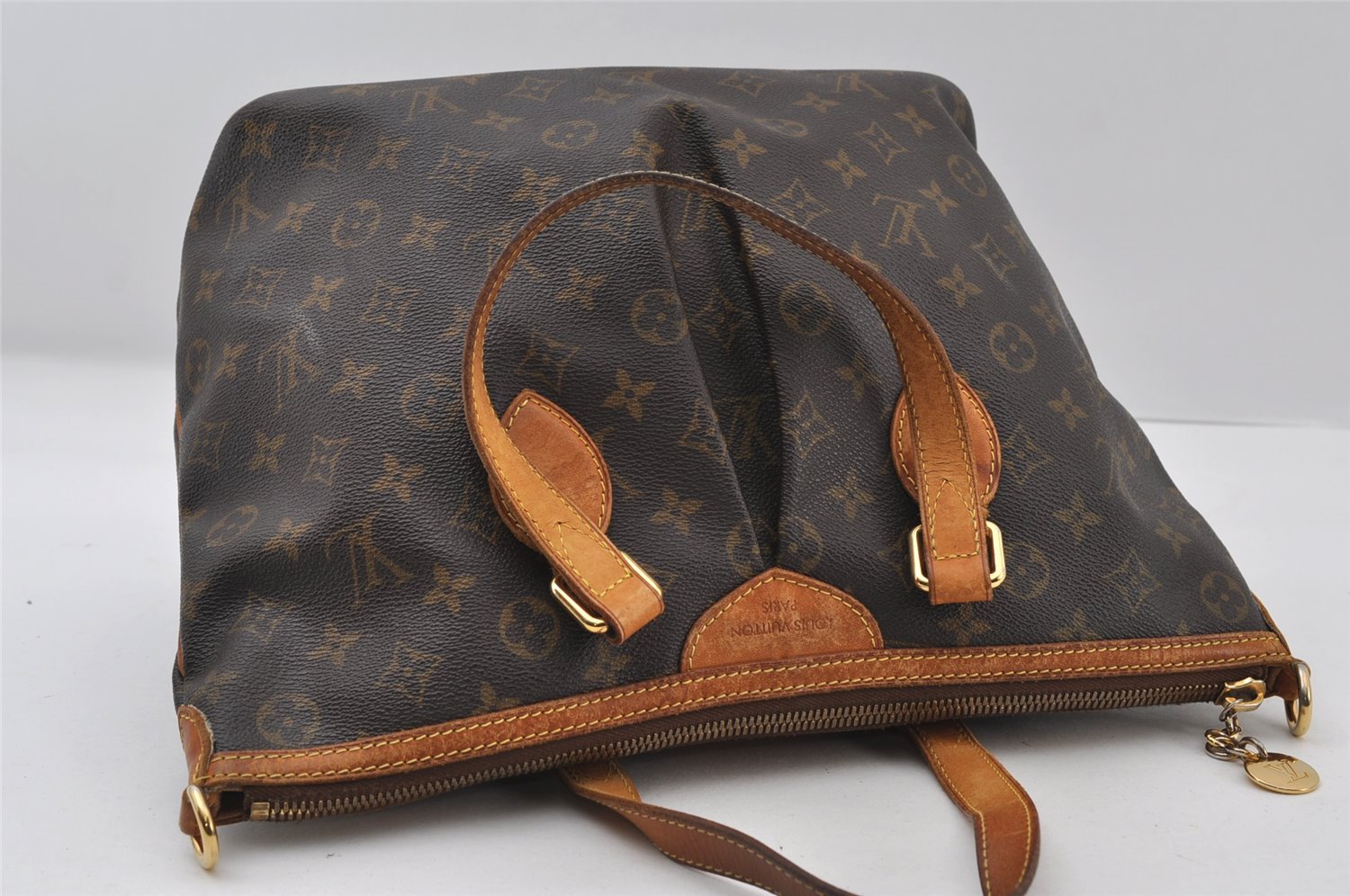 Authentic Louis Vuitton Monogram Palermo PM Shoulder Tote Bag M40145 LV 6900I