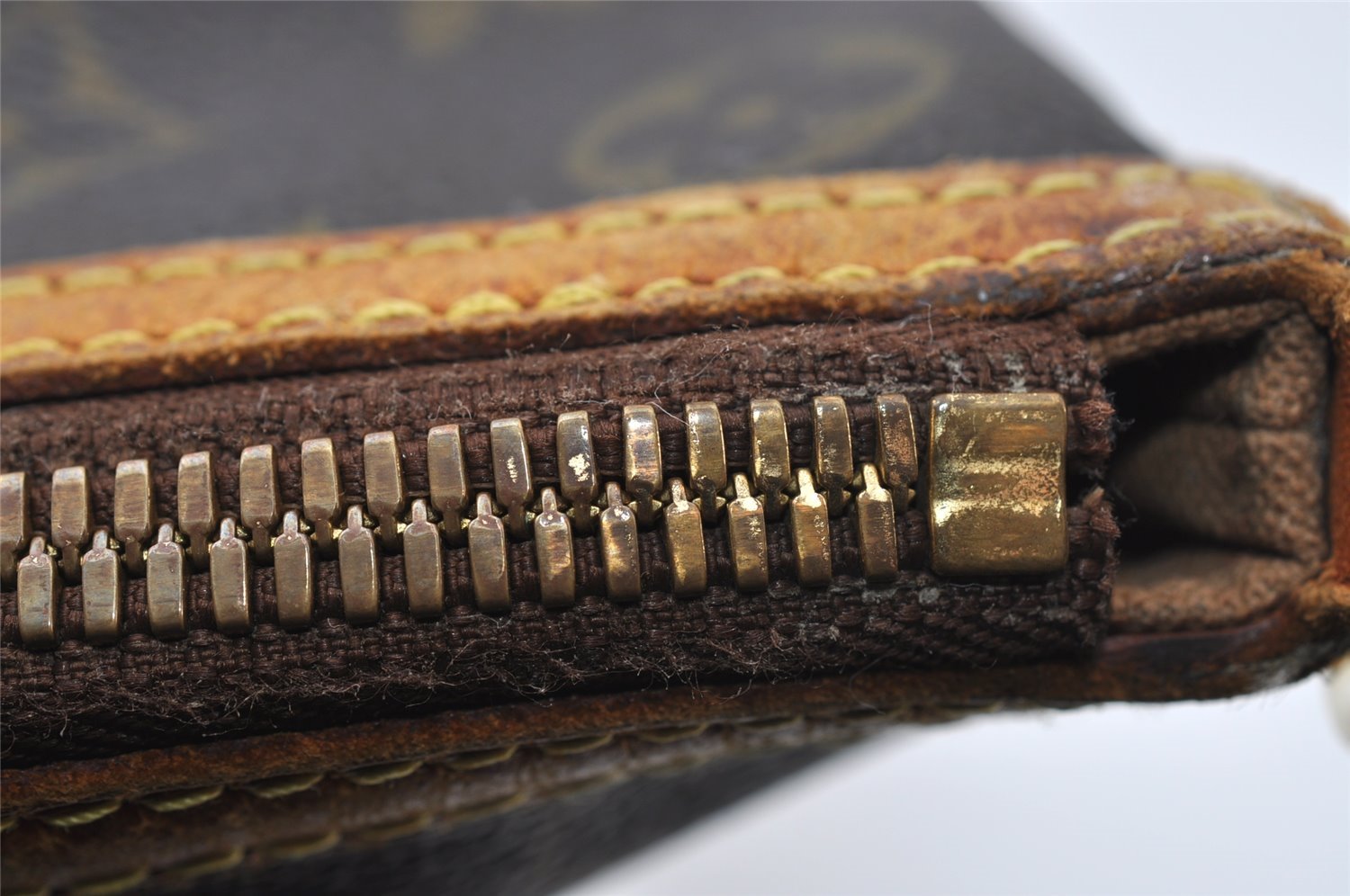 Authentic Louis Vuitton Monogram Palermo PM Shoulder Tote Bag M40145 LV 6900I