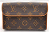 Auth Louis Vuitton Monogram Pochette Florentine Pouch Waist Bag M51855 LV 6901I