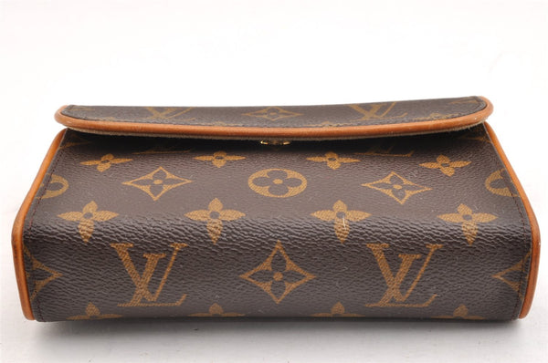 Auth Louis Vuitton Monogram Pochette Florentine Pouch Waist Bag M51855 LV 6901I