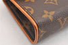 Auth Louis Vuitton Monogram Pochette Florentine Pouch Waist Bag M51855 LV 6901I